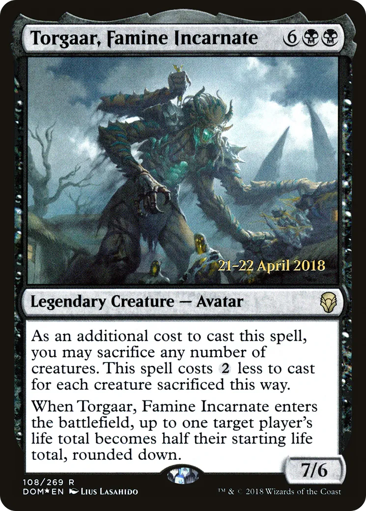Torgaar, famine incarnée — Dominaria Promos — Magic: The Gathering