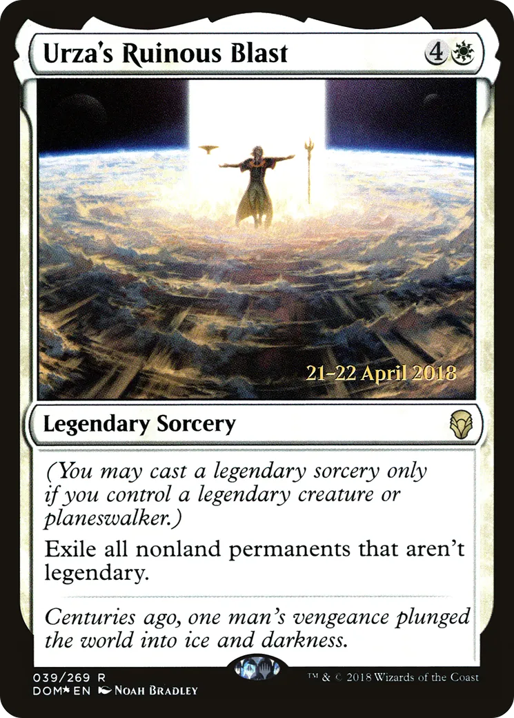 Salve désastreuse d'Urza — Dominaria Promos — Magic: The Gathering