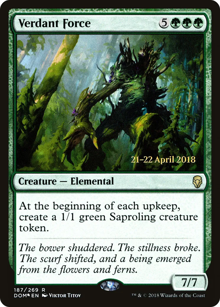 Force verdoyante — Dominaria Promos — Magic: The Gathering