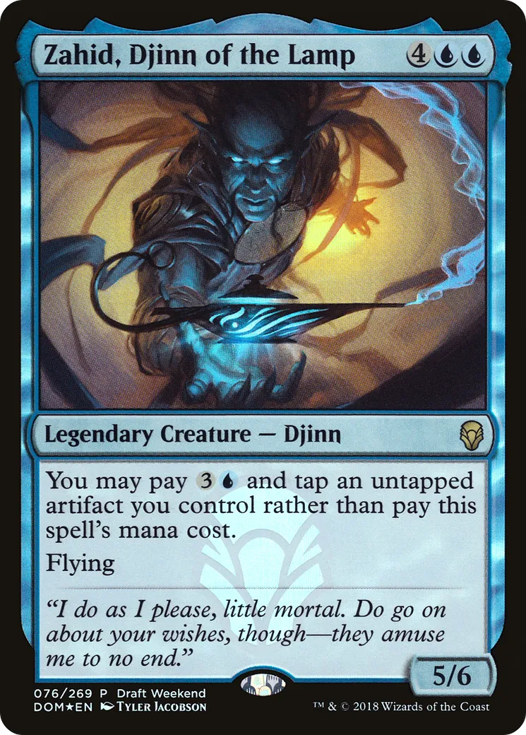 Zahid, Djinn of the Lamp — Dominaria Promos — Magic: The Gathering