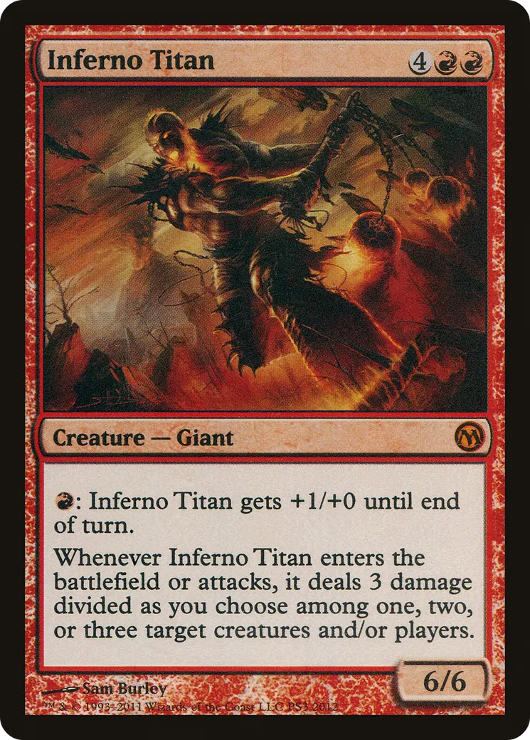Inferno Titan — Duels of the Planeswalkers 2012 Promos — Magic: The Gathering