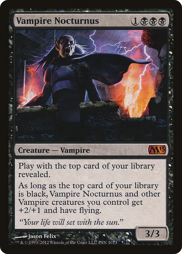 Vampire Nocturnus — Duels of the Planeswalkers 2013 Promos — Magic: The Gathering