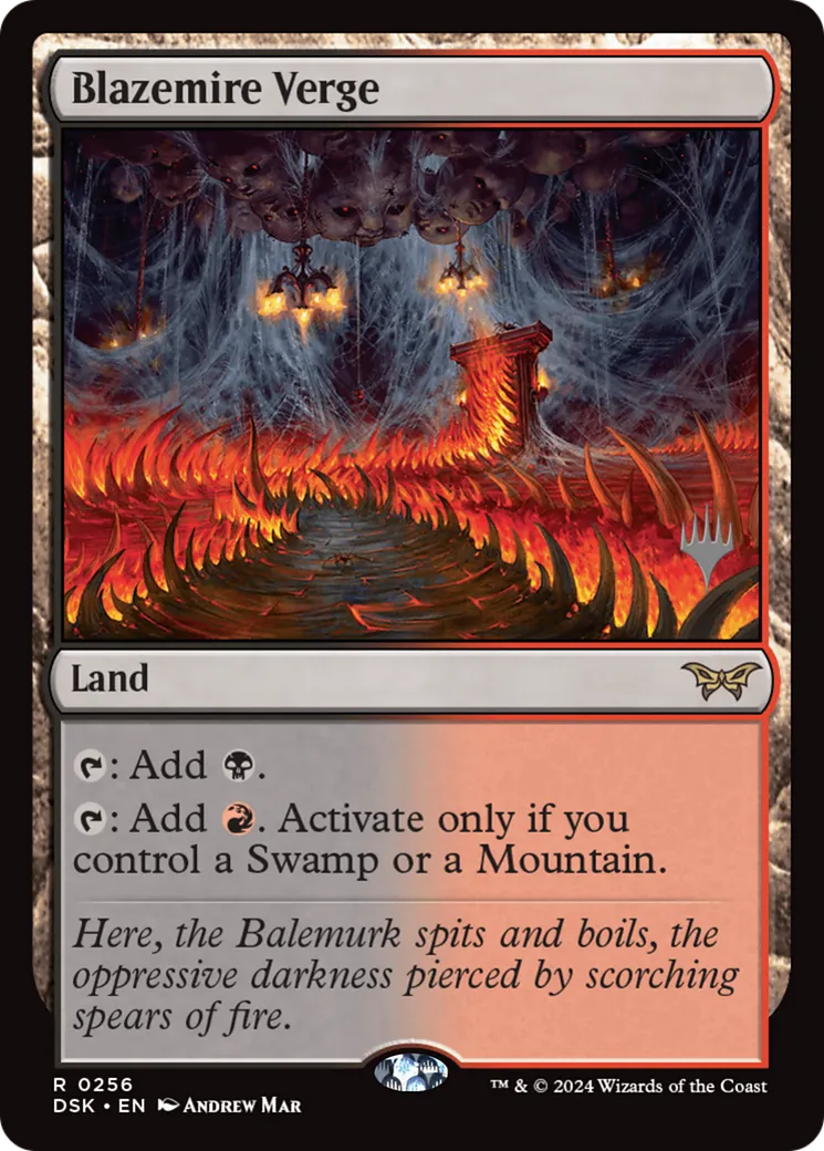Blazemire Verge — Duskmourn: House of Horror Promos — Magic: The Gathering