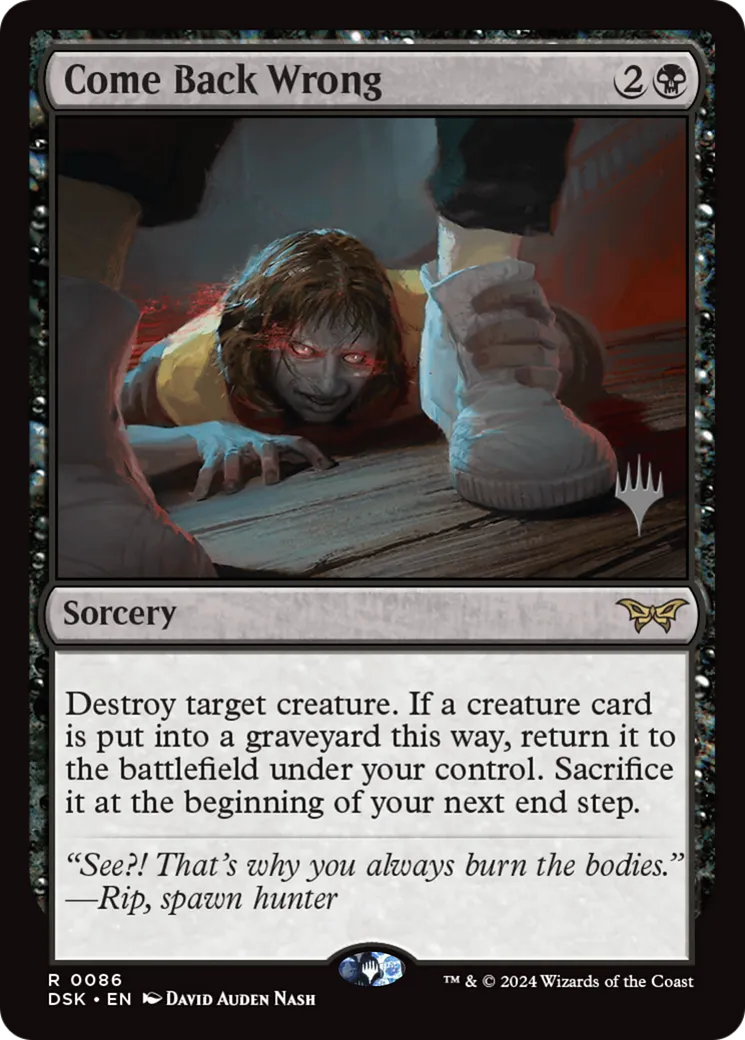 Come Back Wrong — Duskmourn: House of Horror Promos — Magic: The Gathering