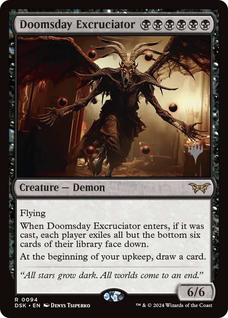 Doomsday Excruciator — Duskmourn: House of Horror Promos — Magic: The Gathering