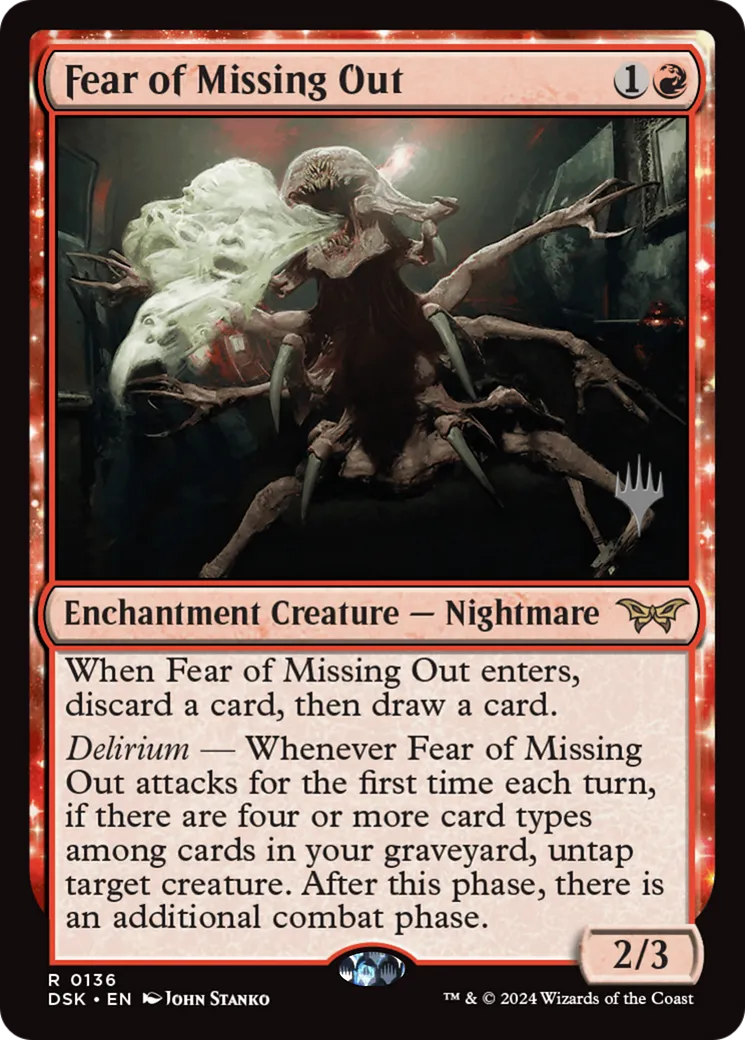 Fear of Missing Out — Duskmourn: House of Horror Promos — Magic: The Gathering