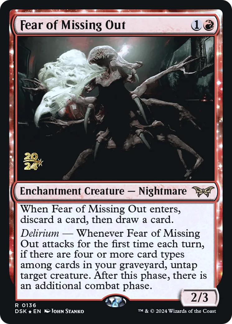 Fear of Missing Out — Duskmourn: House of Horror Promos — Magic: The Gathering