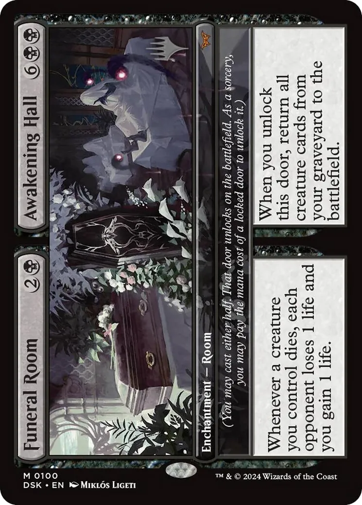 Funeral Room // Awakening Hall from Duskmourn: House of Horror Promos - Magic: The Gathering