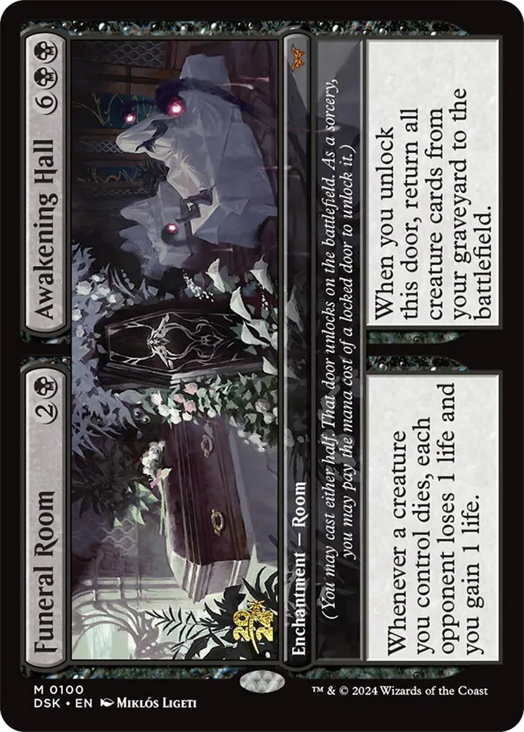 Funeral Room // Awakening Hall from Duskmourn: House of Horror Promos - Magic: The Gathering