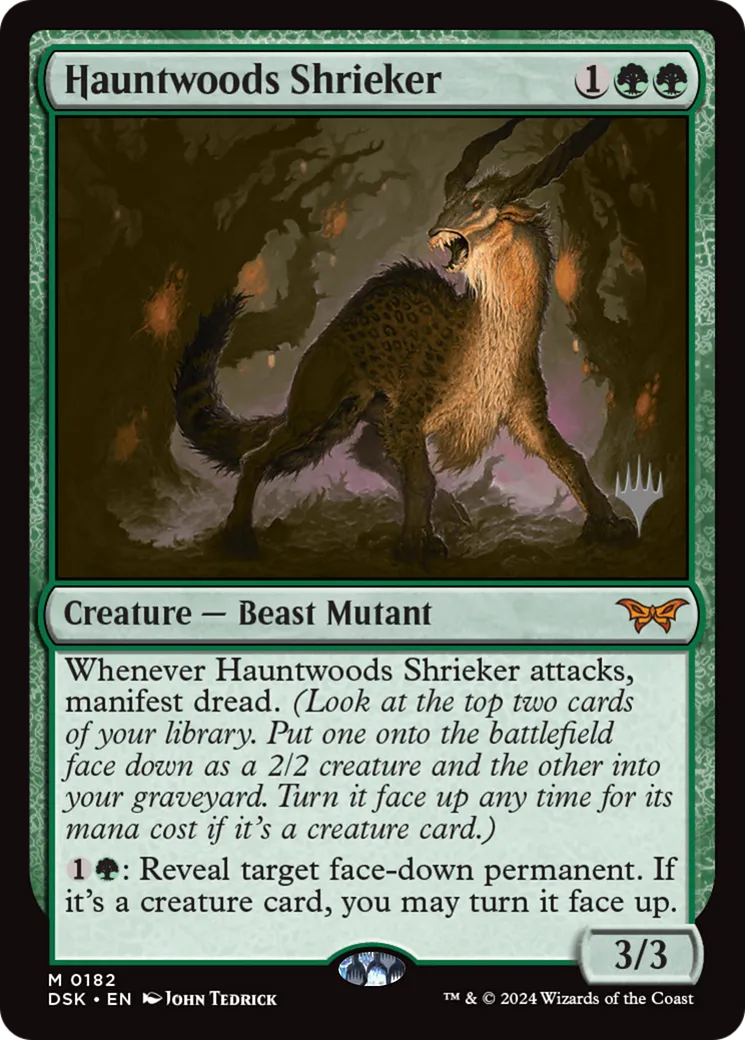 Hauntwoods Shrieker from Duskmourn: House of Horror Promos - Magic: The Gathering