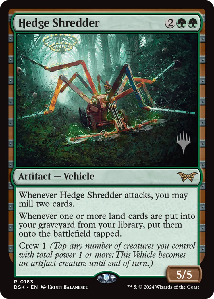 Hedge Shredder — Duskmourn: House of Horror Promos — Magic: The Gathering