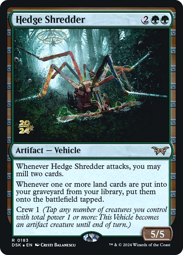 Hedge Shredder — Duskmourn: House of Horror Promos — Magic: The Gathering