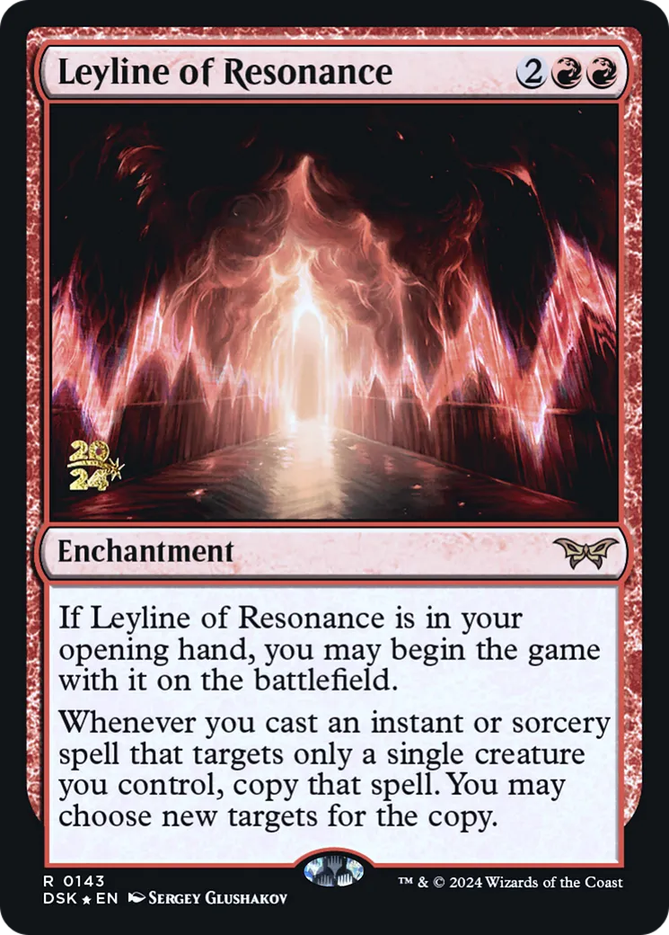 Leyline of Resonance from Duskmourn: House of Horror Promos - Magic: The Gathering