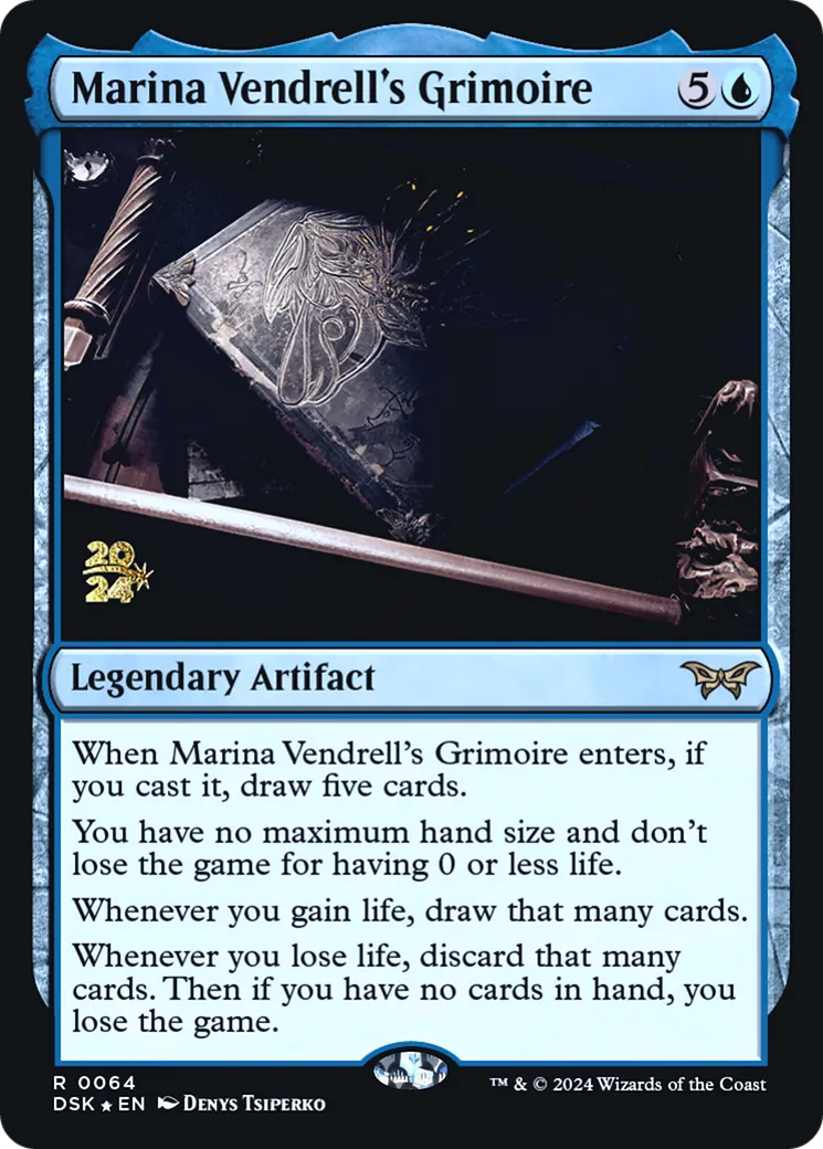 Marina Vendrell's Grimoire — Duskmourn: House of Horror Promos — Magic: The Gathering