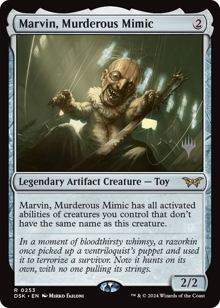 Marvin, Murderous Mimic — Duskmourn: House of Horror Promos — Magic: The Gathering