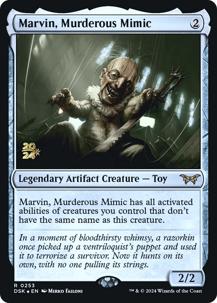 Marvin, Murderous Mimic from Duskmourn: House of Horror Promos - Magic: The Gathering