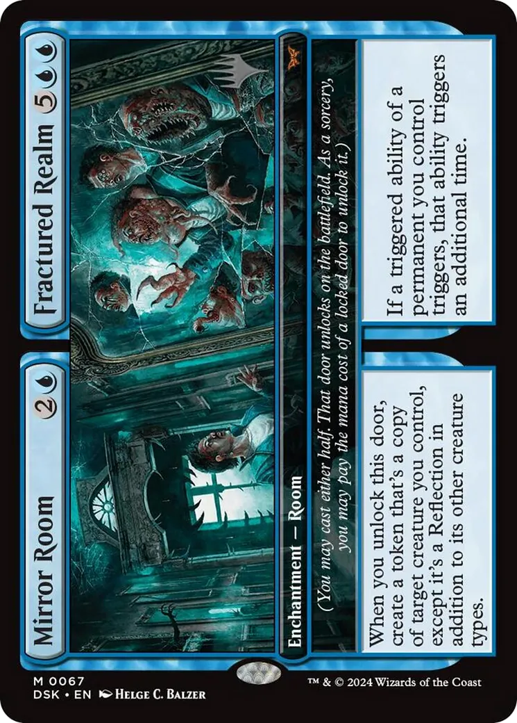 Mirror Room // Fractured Realm — Duskmourn: House of Horror Promos — Magic: The Gathering