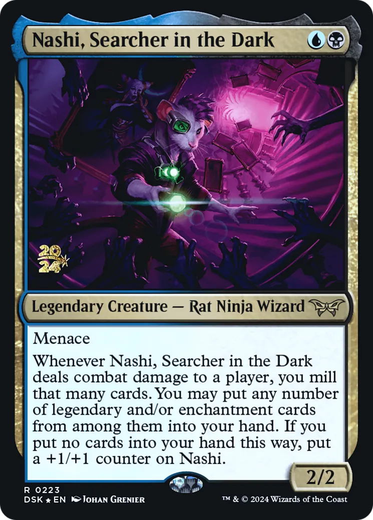 Nashi, Searcher in the Dark — Duskmourn: House of Horror Promos — Magic: The Gathering