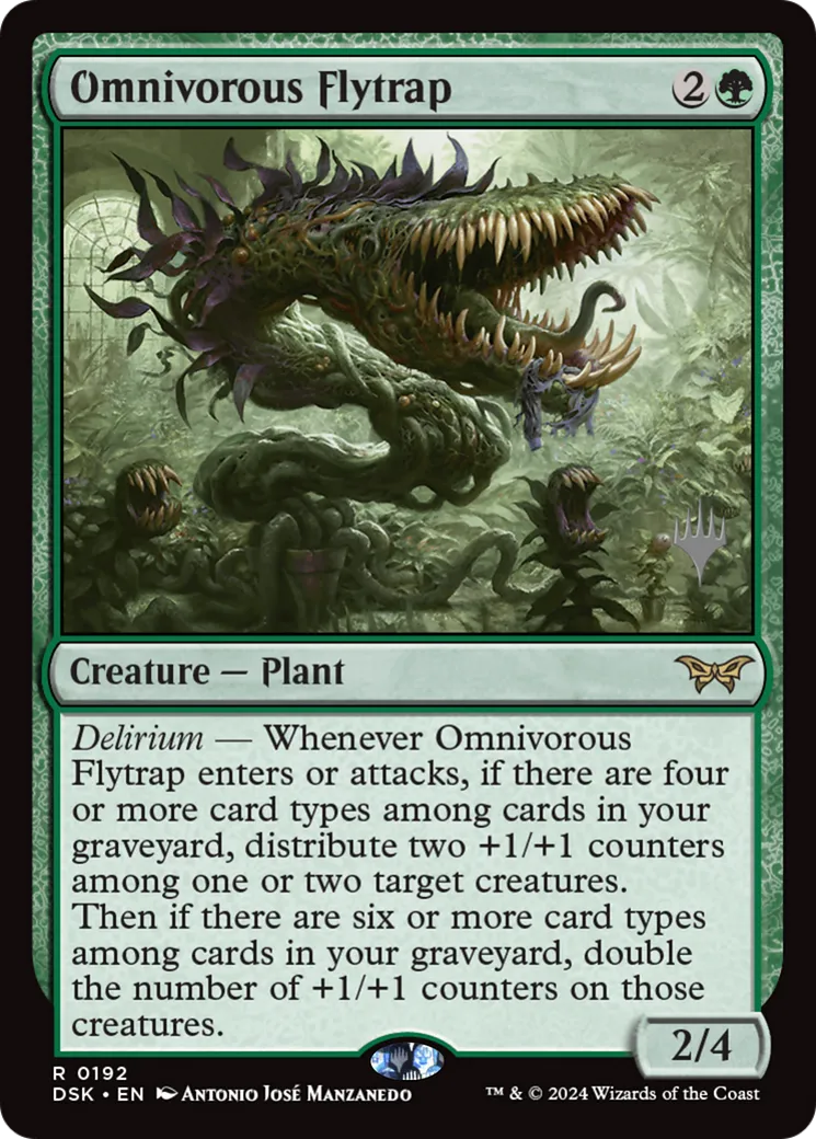 Omnivorous Flytrap — Duskmourn: House of Horror Promos — Magic: The Gathering