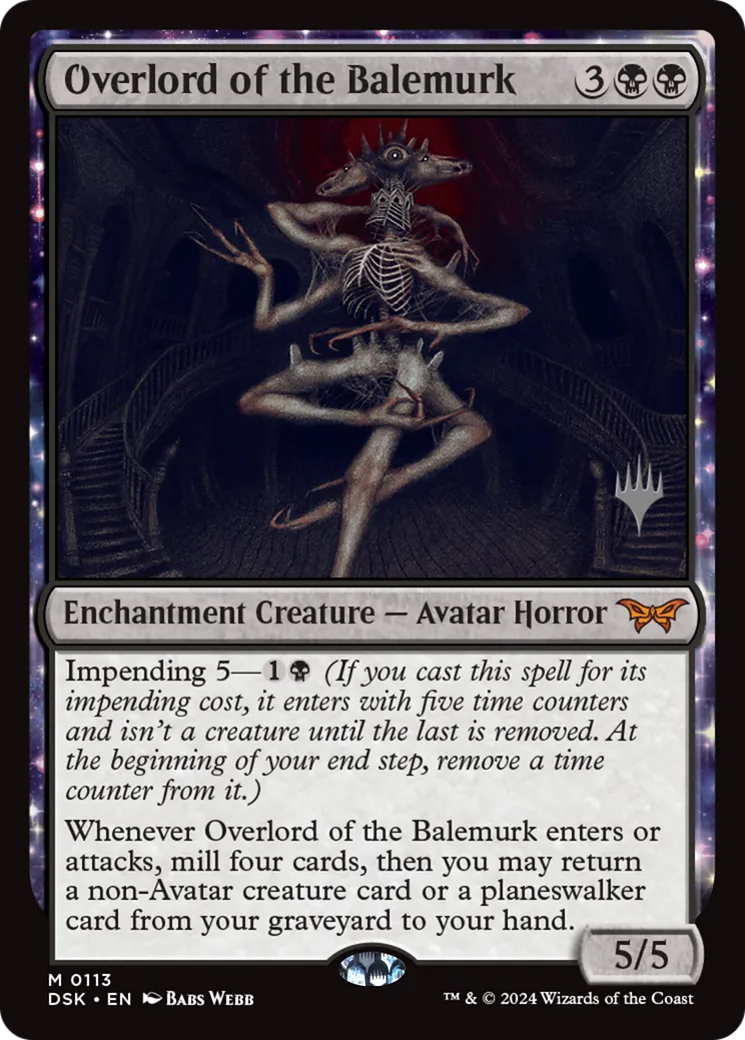 Overlord of the Balemurk — Duskmourn: House of Horror Promos — Magic: The Gathering
