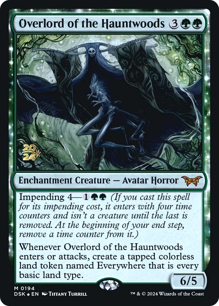 Overlord of the Hauntwoods — Duskmourn: House of Horror Promos — Magic: The Gathering