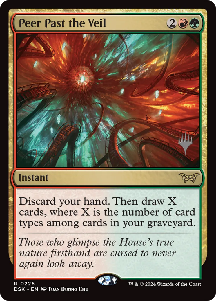 Peer Past the Veil — Duskmourn: House of Horror Promos — Magic: The Gathering