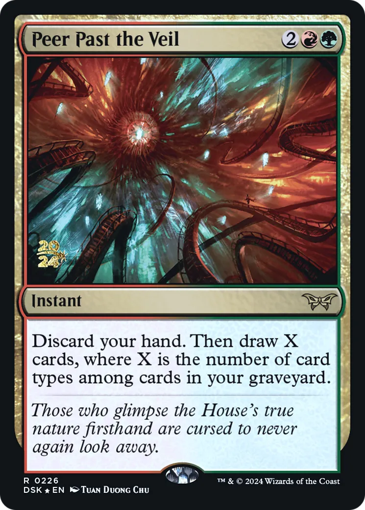 Peer Past the Veil — Duskmourn: House of Horror Promos — Magic: The Gathering