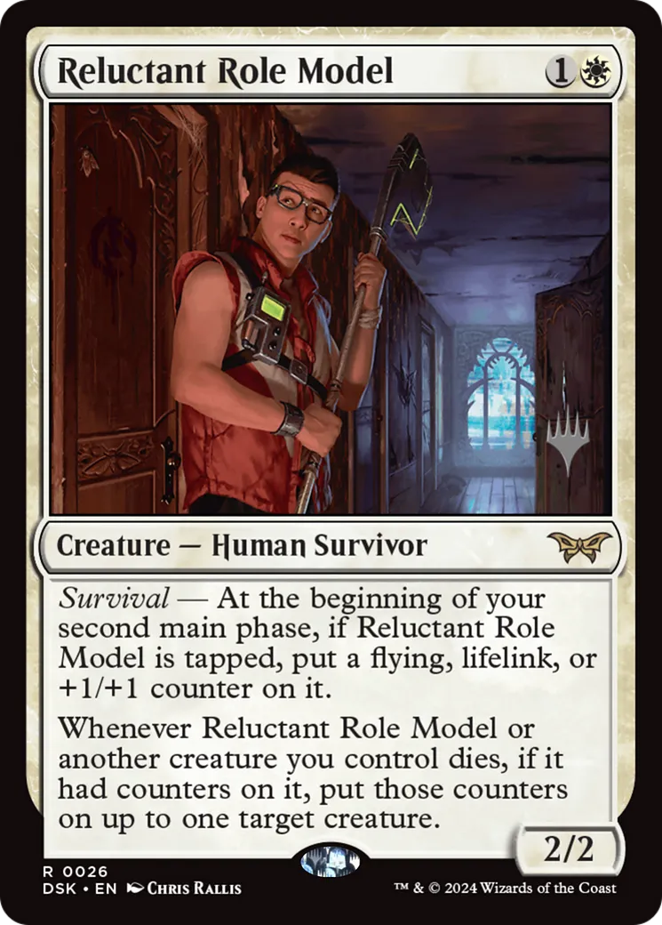 Reluctant Role Model — Duskmourn: House of Horror Promos — Magic: The Gathering