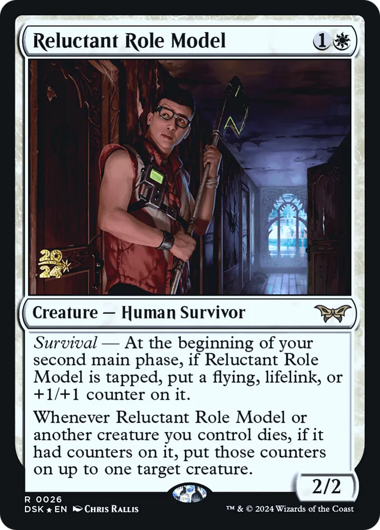 Reluctant Role Model — Duskmourn: House of Horror Promos — Magic: The Gathering
