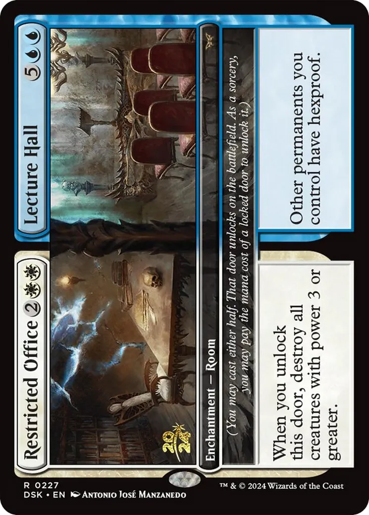Restricted Office // Lecture Hall — Duskmourn: House of Horror Promos — Magic: The Gathering