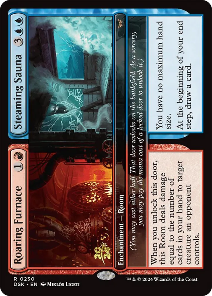 Roaring Furnace // Steaming Sauna from Duskmourn: House of Horror Promos - Magic: The Gathering