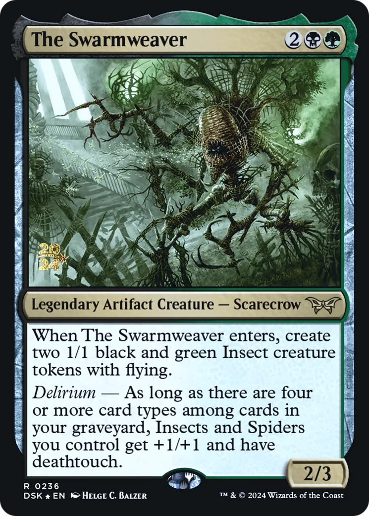The Swarmweaver from Duskmourn: House of Horror Promos - Magic: The Gathering