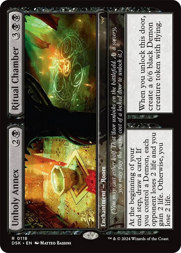 Unholy Annex // Ritual Chamber — Duskmourn: House of Horror Promos — Magic: The Gathering
