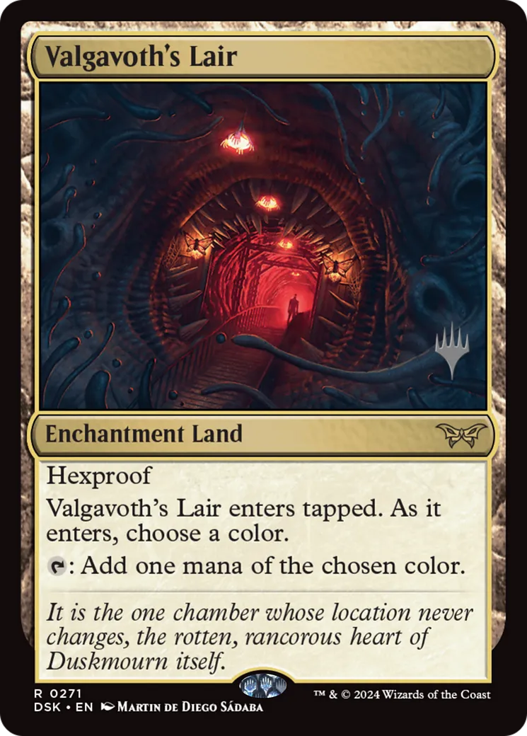 Valgavoth's Lair from Duskmourn: House of Horror Promos - Magic: The Gathering