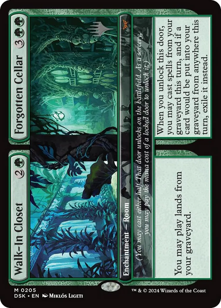 Walk-In Closet // Forgotten Cellar — Duskmourn: House of Horror Promos — Magic: The Gathering