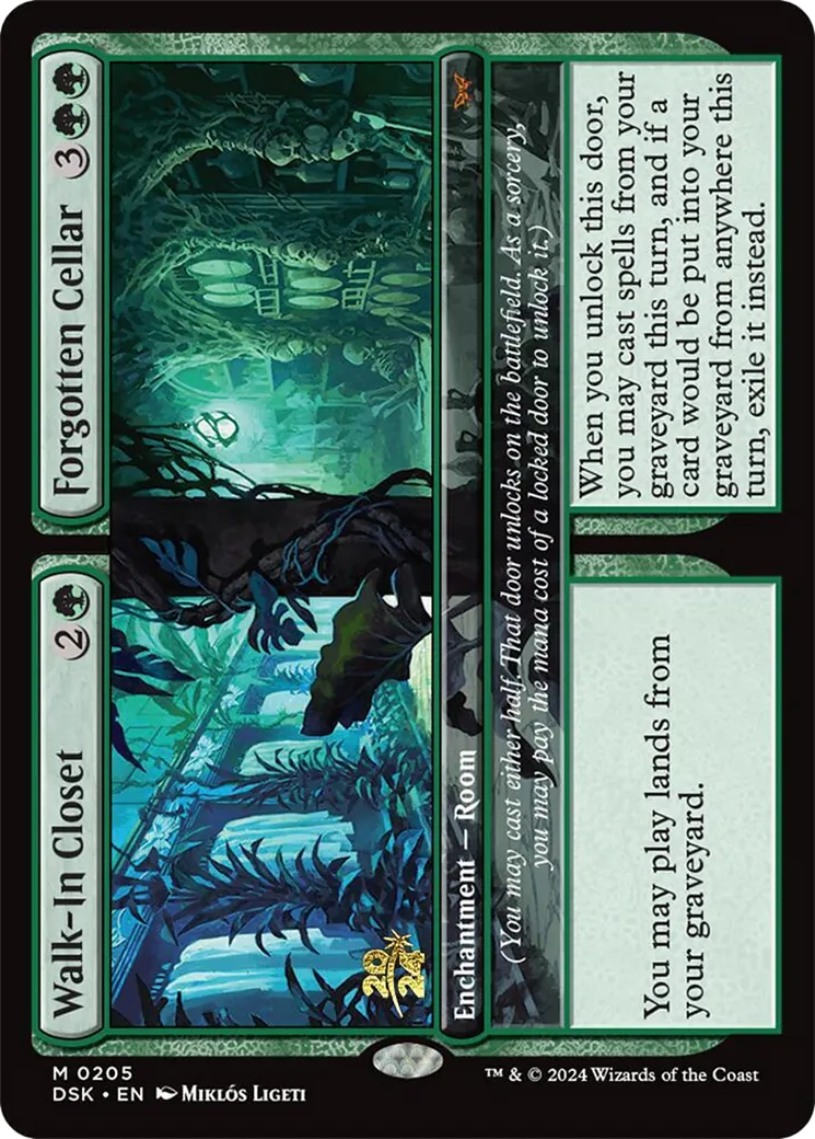 Walk-In Closet // Forgotten Cellar — Duskmourn: House of Horror Promos — Magic: The Gathering