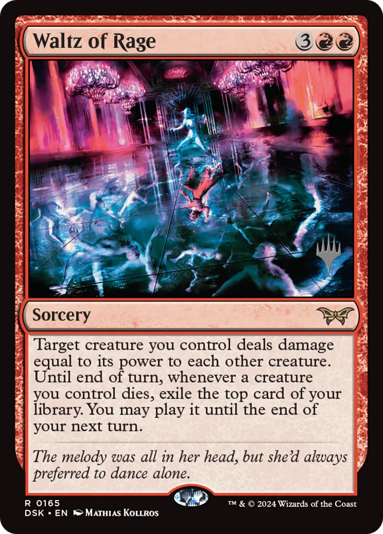 Waltz of Rage from Duskmourn: House of Horror Promos - Magic: The Gathering