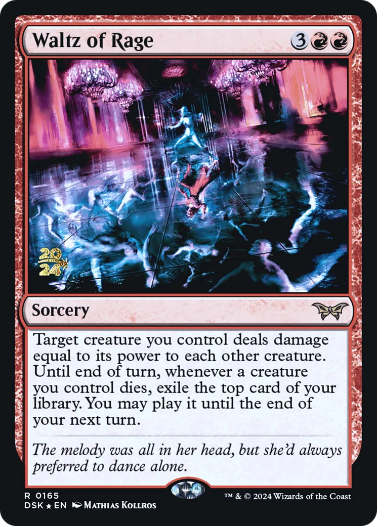 Waltz of Rage from Duskmourn: House of Horror Promos - Magic: The Gathering