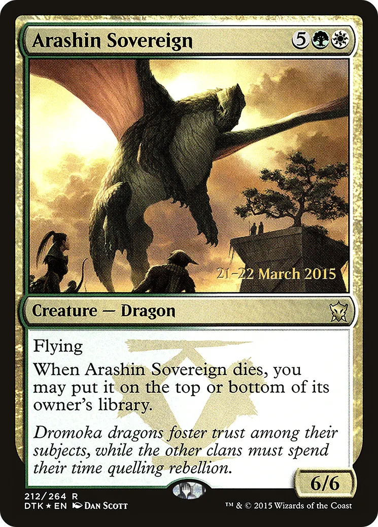 Arashin Sovereign — Dragons of Tarkir Promos — Magic: The Gathering
