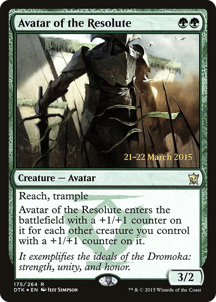 Avatar des déterminés — Dragons of Tarkir Promos — Magic: The Gathering
