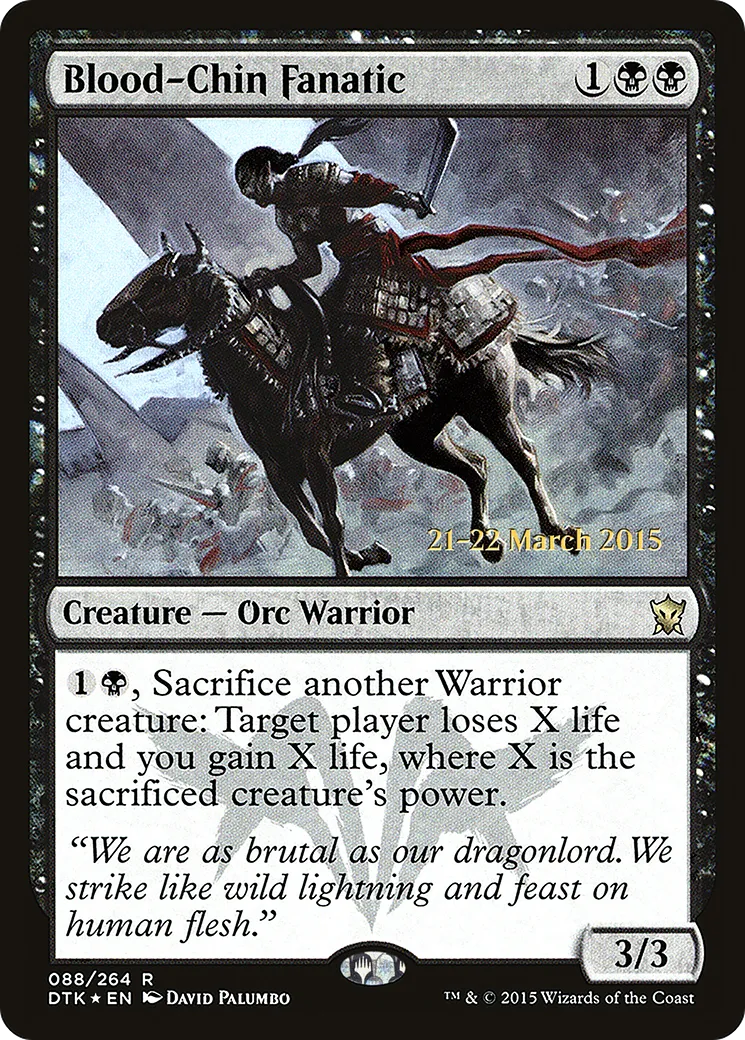 Blood-Chin Fanatic — Dragons of Tarkir Promos — Magic: The Gathering