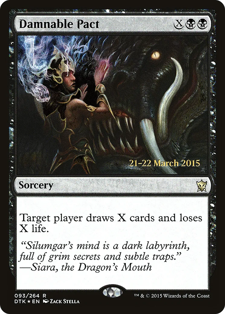 Damnable Pact — Dragons of Tarkir Promos — Magic: The Gathering