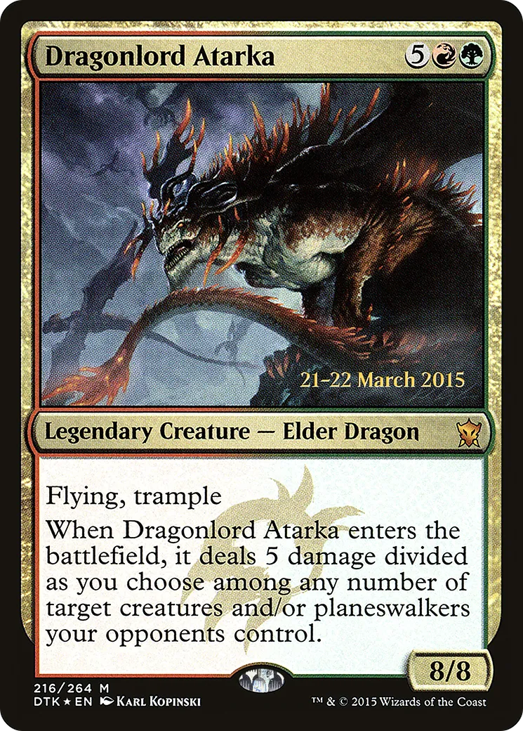 Atarka, seigneur-dragon — Dragons of Tarkir Promos — Magic: The Gathering