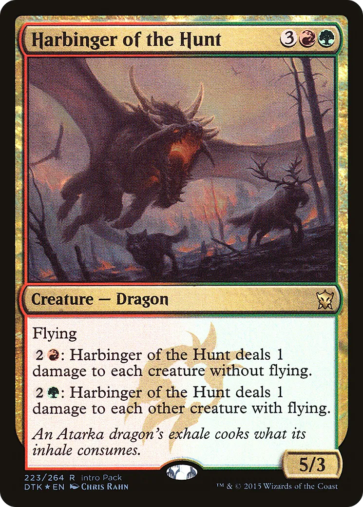 Harbinger of the Hunt — Dragons of Tarkir Promos — Magic: The Gathering