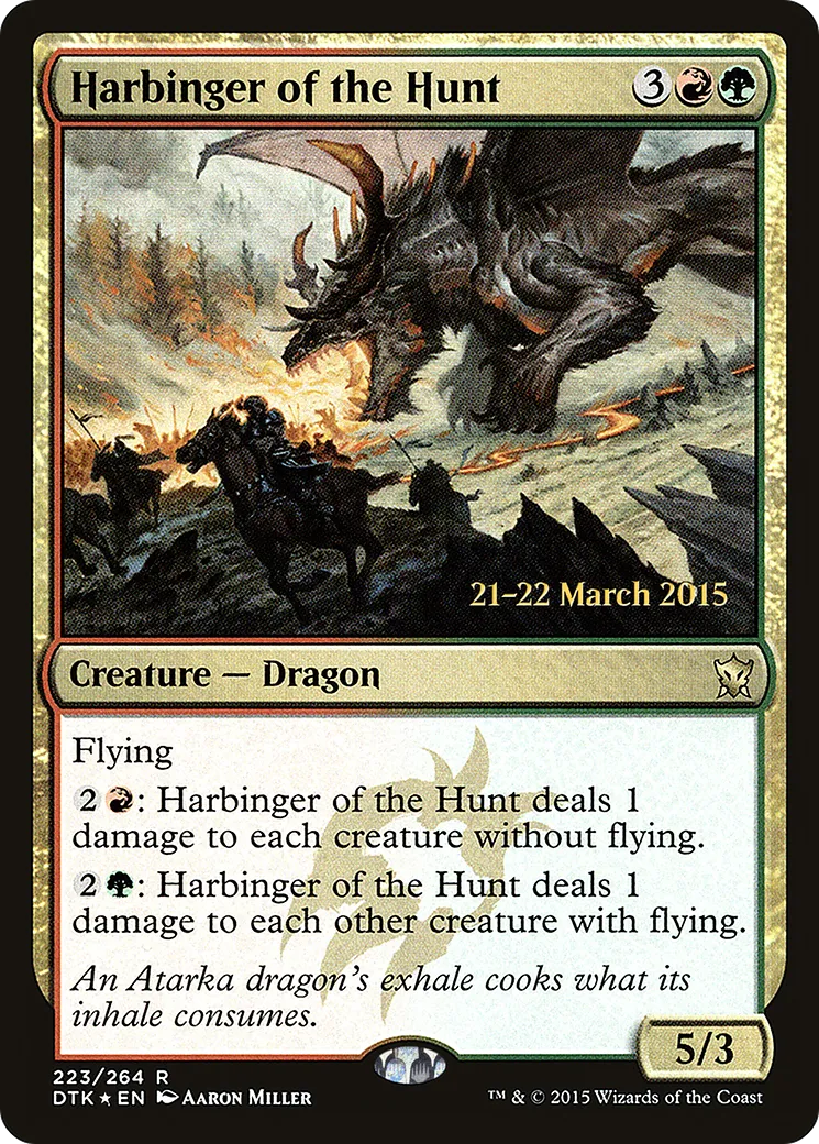 Annonciateur de la chasse — Dragons of Tarkir Promos — Magic: The Gathering
