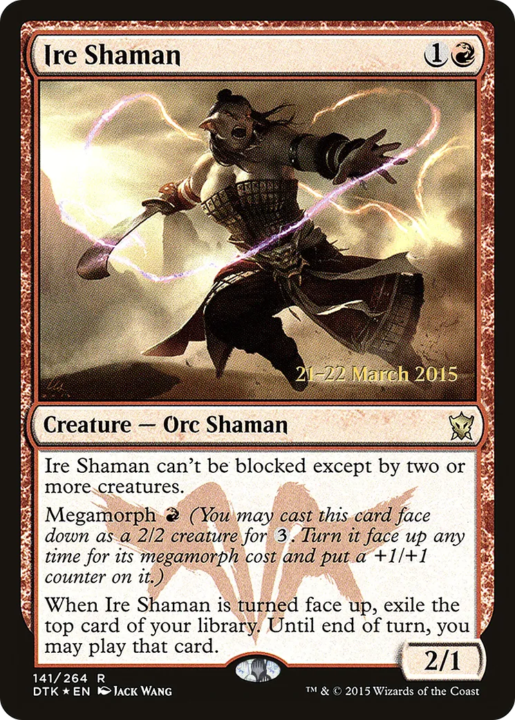 Ire Shaman from Dragons of Tarkir Promos - Magic: The Gathering
