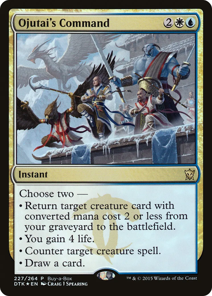 Commandement d'Ojutaï — Dragons of Tarkir Promos — Magic: The Gathering