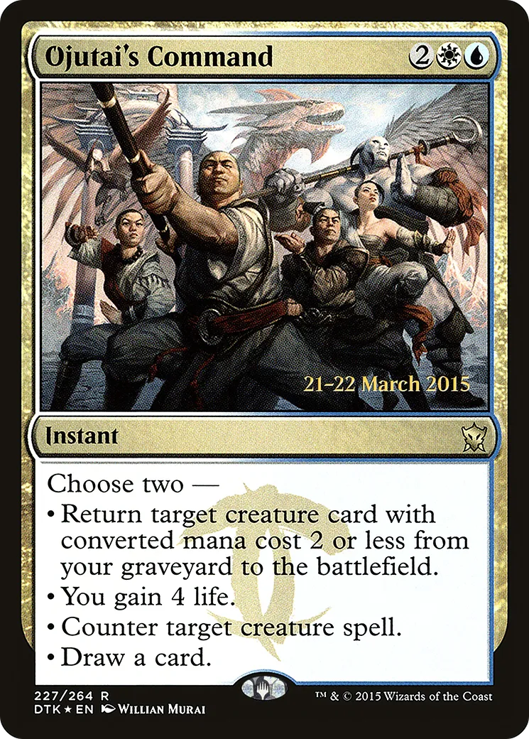Commandement d'Ojutaï — Dragons of Tarkir Promos — Magic: The Gathering
