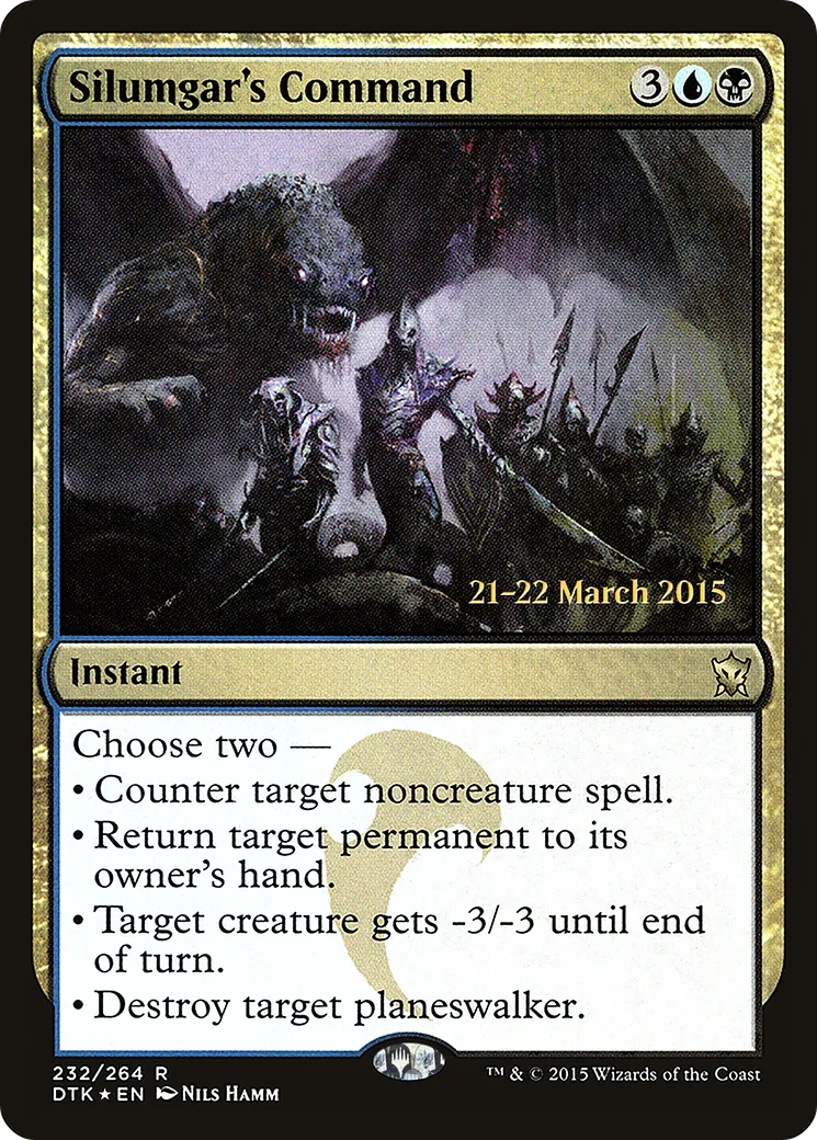 Commandement de Silumgar from Dragons of Tarkir Promos - Magic: The Gathering