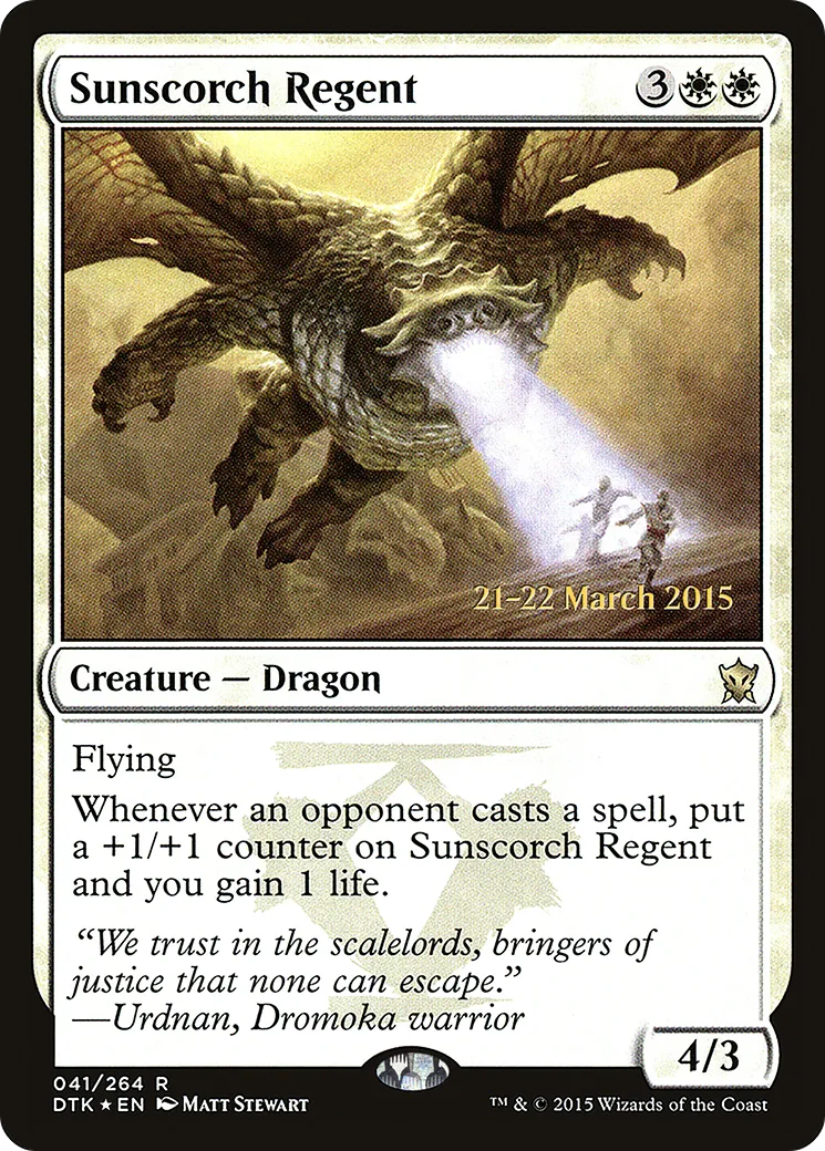 Sunscorch Regent from Dragons of Tarkir Promos - Magic: The Gathering